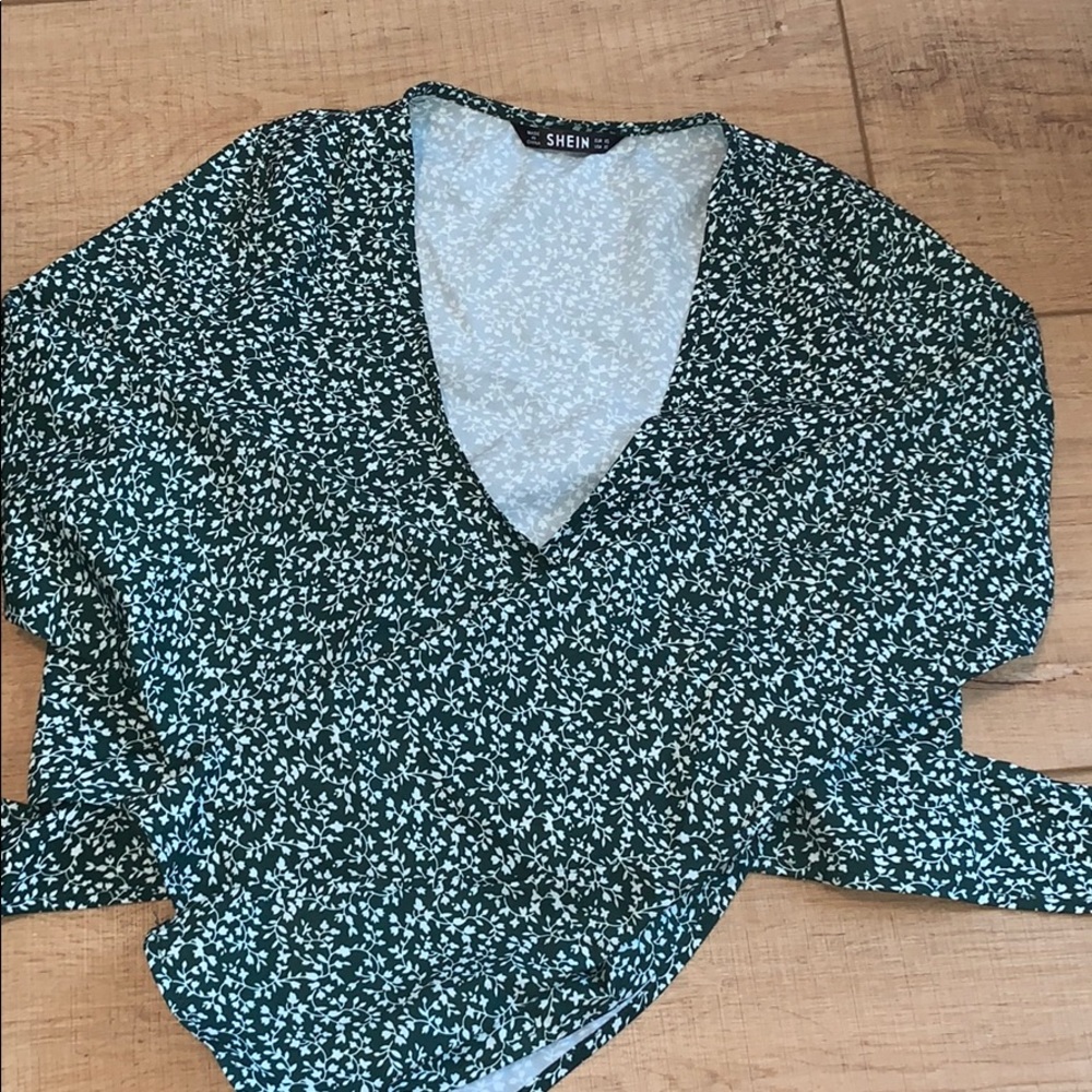 Shein wrap top